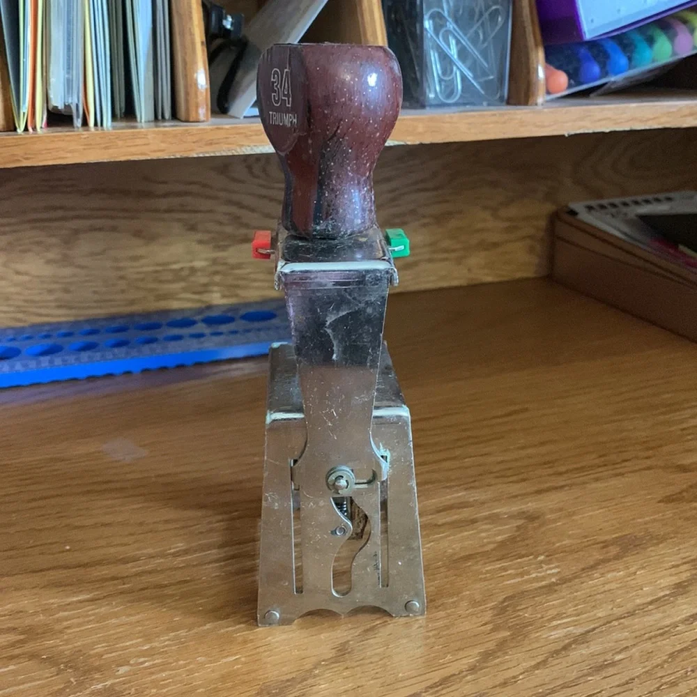 Antique Date & Paid Receipt Stamp